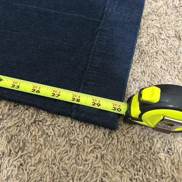 Wide Leg Jeans/Dark Denim - Picture 3 of 5